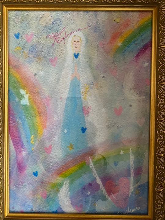 王力 水彩画 水鄉 ⚫️横115cm 縦97cm⚫️ 水鄉 ⚫️横115cm 水彩画 縦