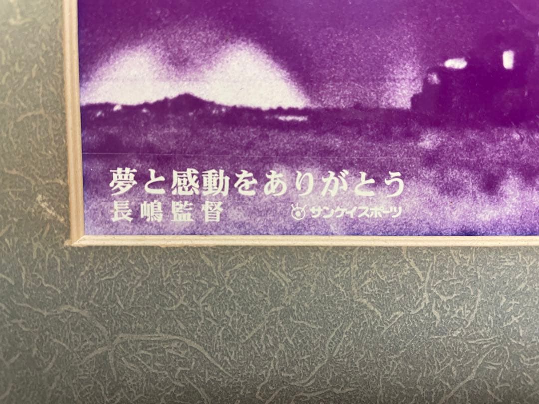 巨人軍優勝記念長嶋監督胴上げ木製フォトパネル
