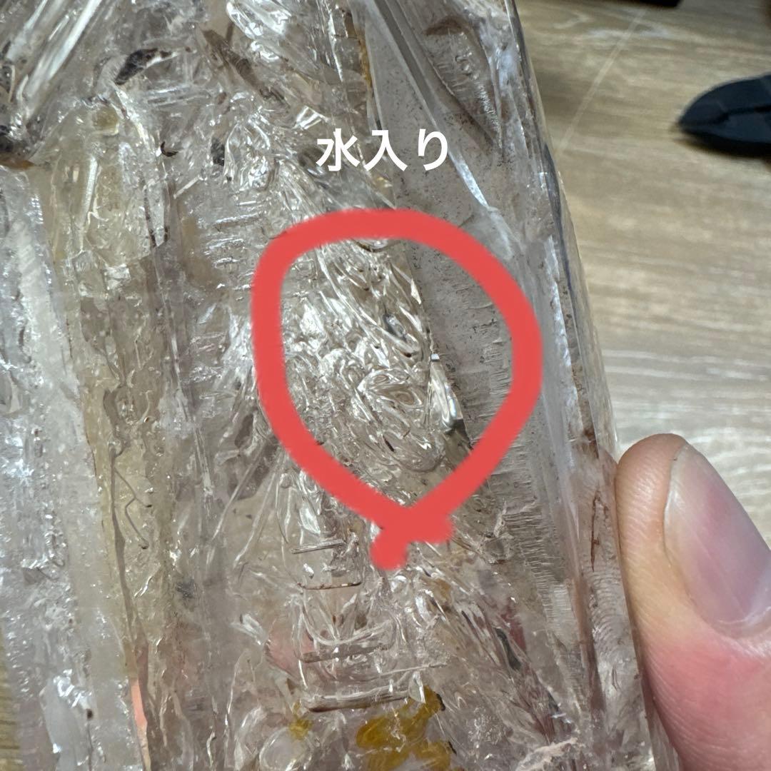 【展示コレクション級】水入り　水晶ポイント　博物館クラス　水多数あり