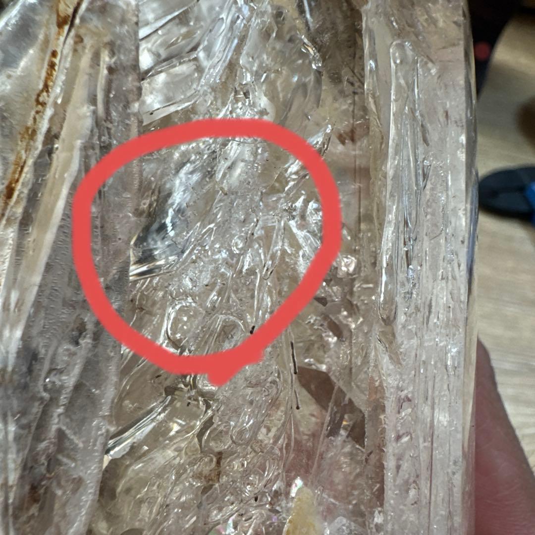 【展示コレクション級】水入り　水晶ポイント　博物館クラス　水多数あり