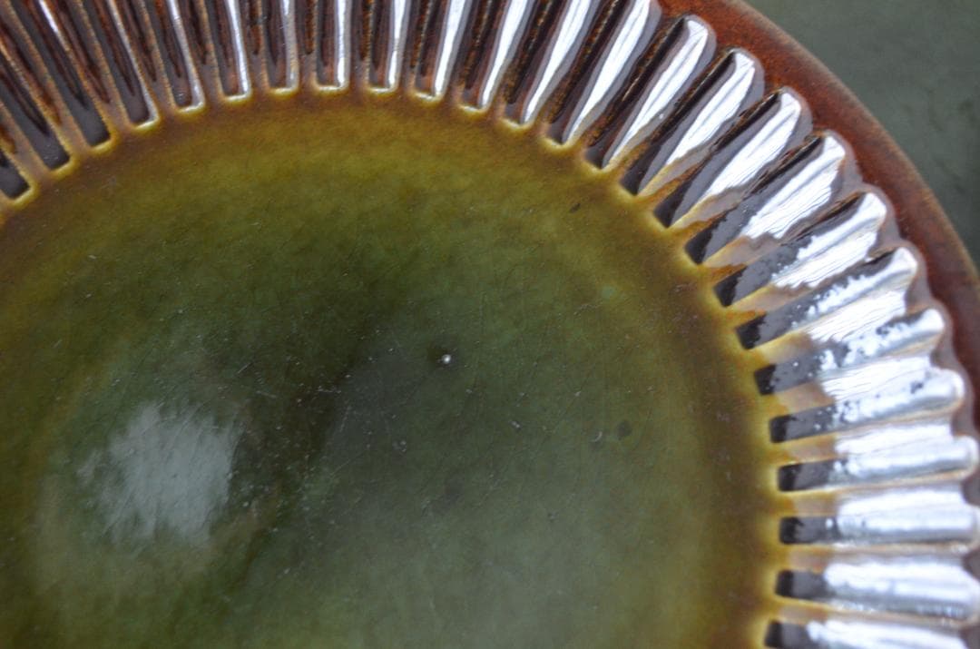 ゲフレ●KOSMOS/コスモス●19cmプレート2枚オリーブ/グリーン