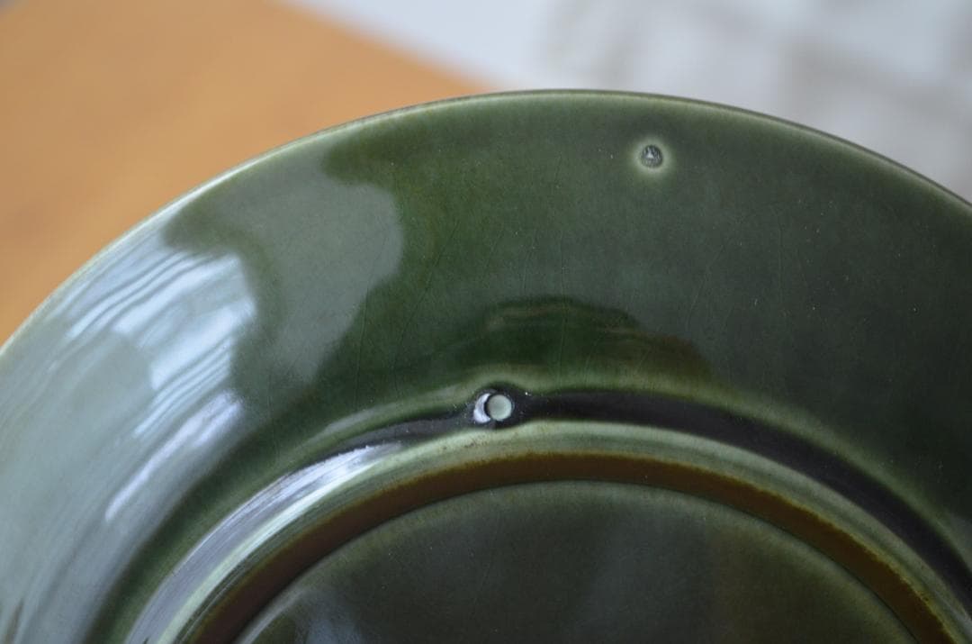 ゲフレ●KOSMOS/コスモス●19cmプレート2枚オリーブ/グリーン