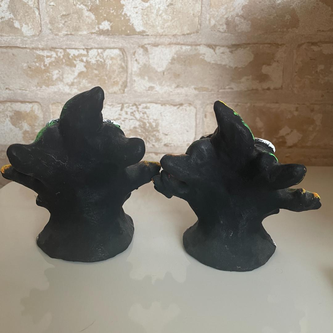 シーサー 沖縄 米子焼オリジナル ペア置物 かわいい守り神 魔除け