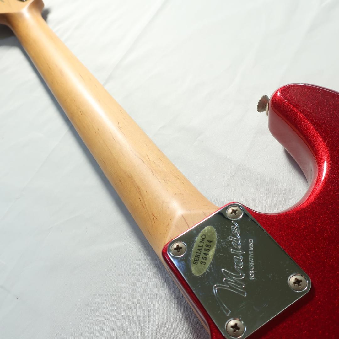 Mavis エレキギター ストラトタイプ マッチングヘッド レッド イシバシ