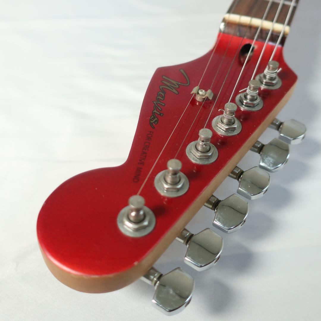 Mavis エレキギター ストラトタイプ マッチングヘッド レッド イシバシ