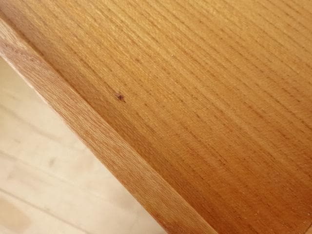 北海道手作り家具　ケヤキ材（引出付）　木製　ワゴン