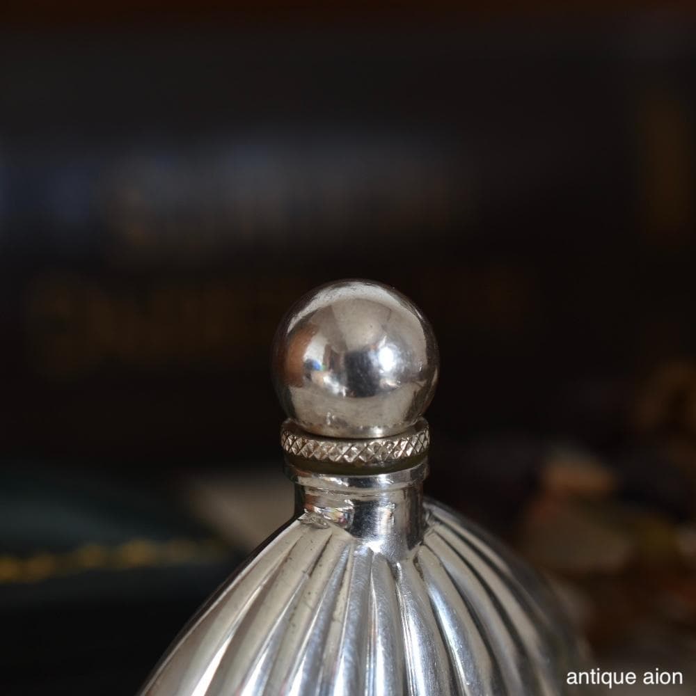 フランス製ヴィンテージ 20世紀中頃 スターリングシルバー パフュームボトル