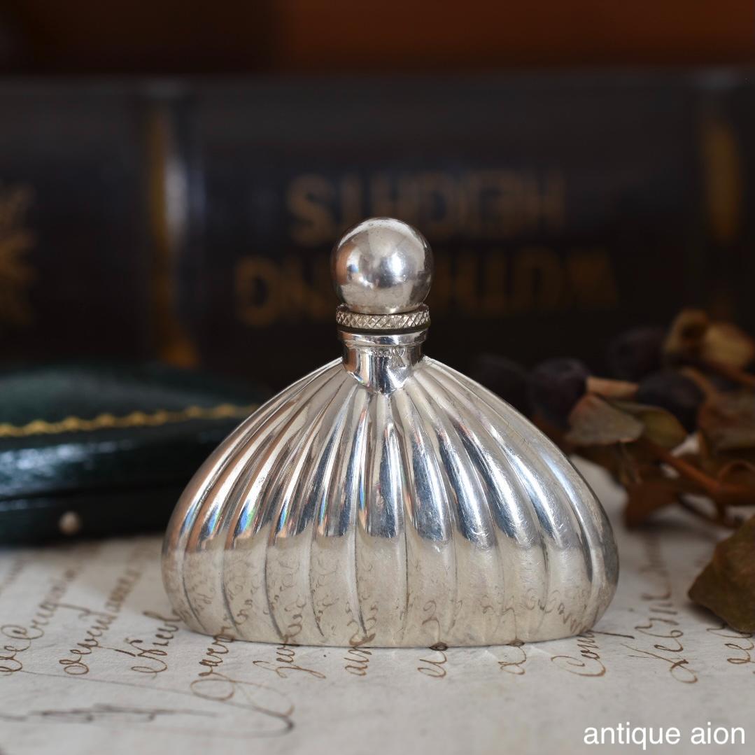 フランス製ヴィンテージ 20世紀中頃 スターリングシルバー パフュームボトル