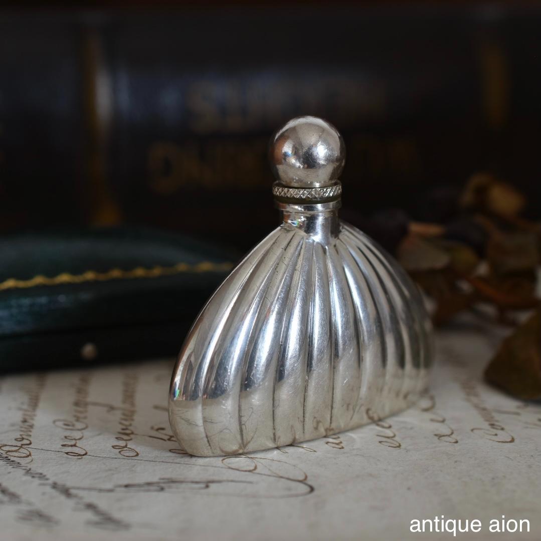 フランス製ヴィンテージ 20世紀中頃 スターリングシルバー パフュームボトル