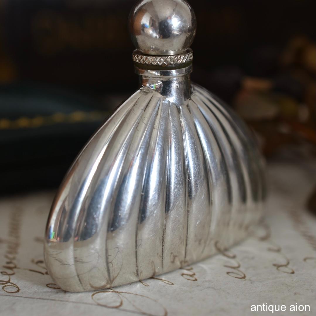 フランス製ヴィンテージ 20世紀中頃 スターリングシルバー パフュームボトル