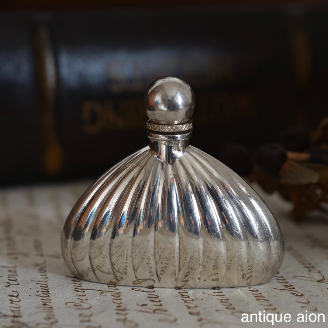 フランス製ヴィンテージ 20世紀中頃 スターリングシルバー パフュームボトル