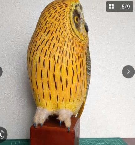 ミミズク バードカービング フクロウ