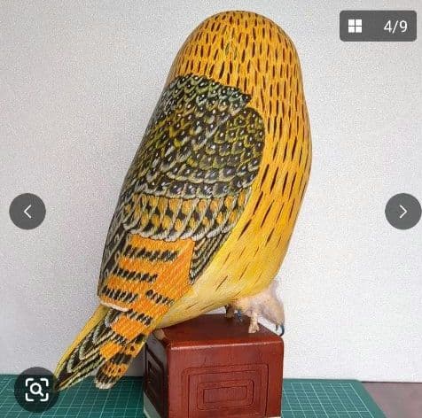 ミミズク バードカービング フクロウ