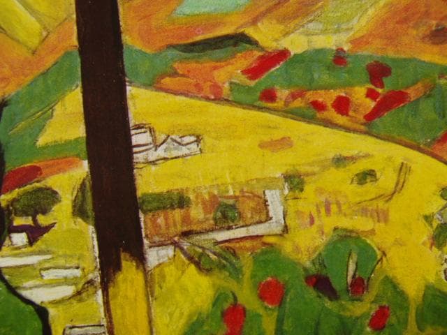 安井曽太郎、【秋の城山】、年代物・希少な画集画、新品高級額 額装付