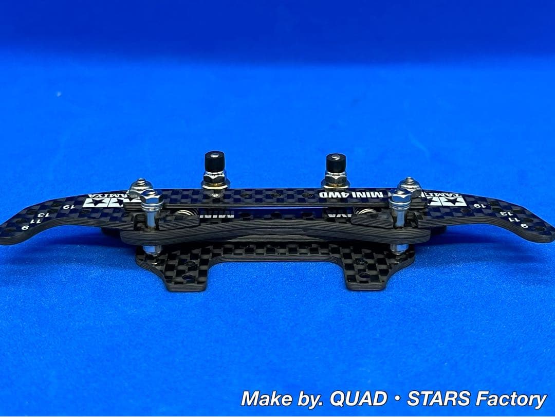 ミニ四駆・MS用】2軸ATピボットバンパー フルカーボン - メルカリ