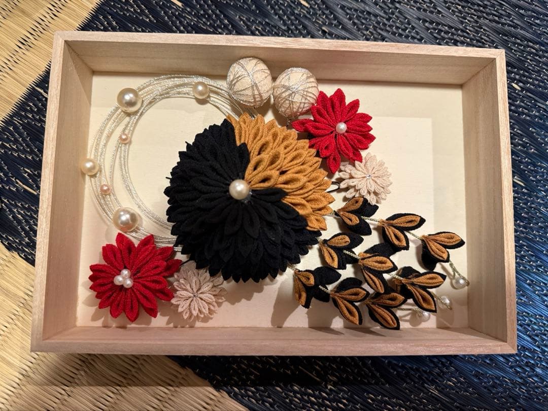 つまみ細工　髪飾り　大