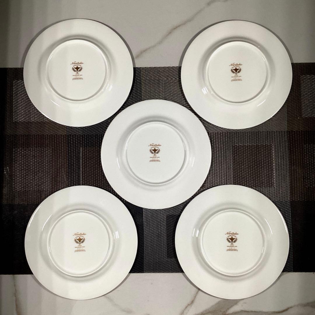 Noritake 『CHAMPAGNE PEARLS』　17.5cm 皿　5枚