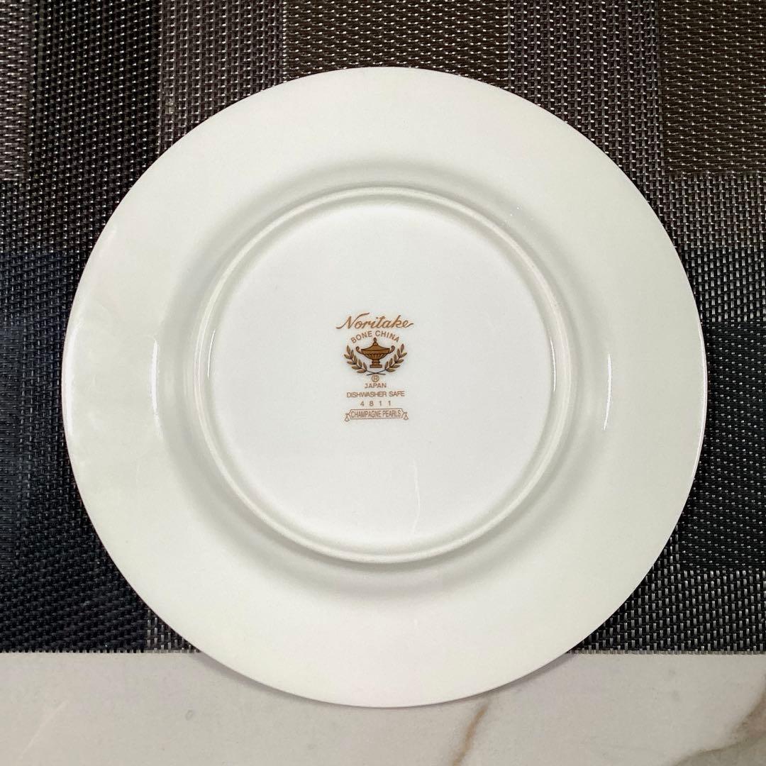 Noritake 『CHAMPAGNE PEARLS』　17.5cm 皿　5枚