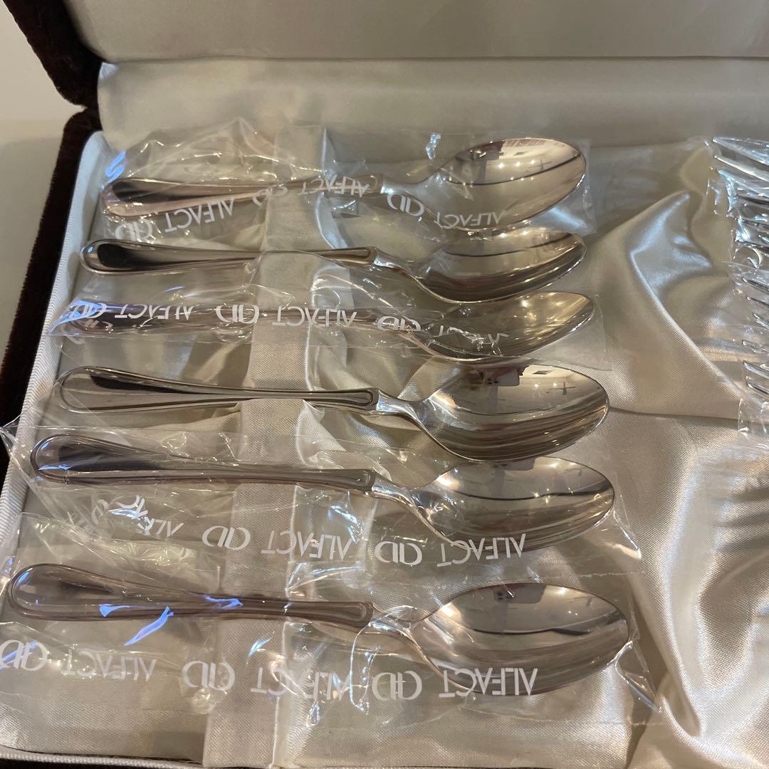 【新品】ALFACT 洋白銀器スプーンフォークセット 2.3万円⇨1.3万円