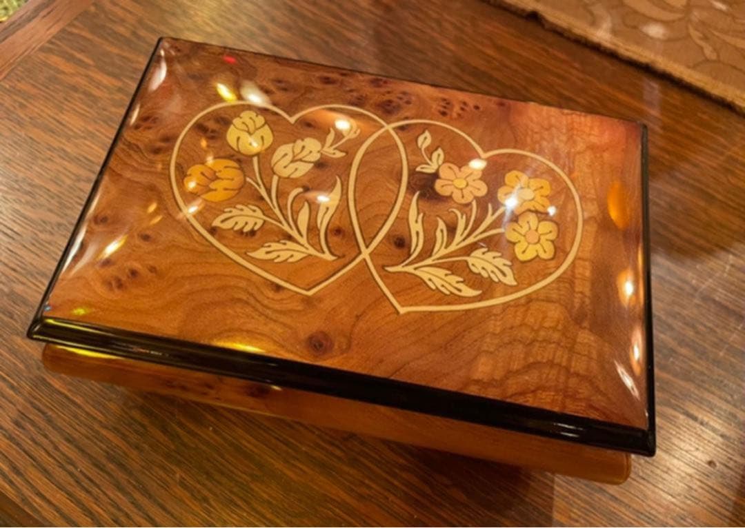 レトロ イタリア オルゴール 小物入れ アクセサリー入れ