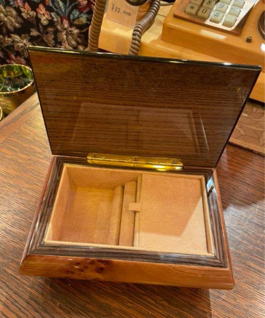 レトロ イタリア オルゴール 小物入れ アクセサリー入れ