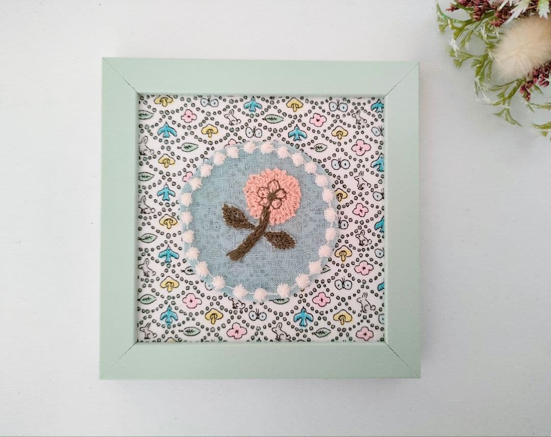 ミナペルホネン ファブリックフレーム フォレストウェーブ ブルー