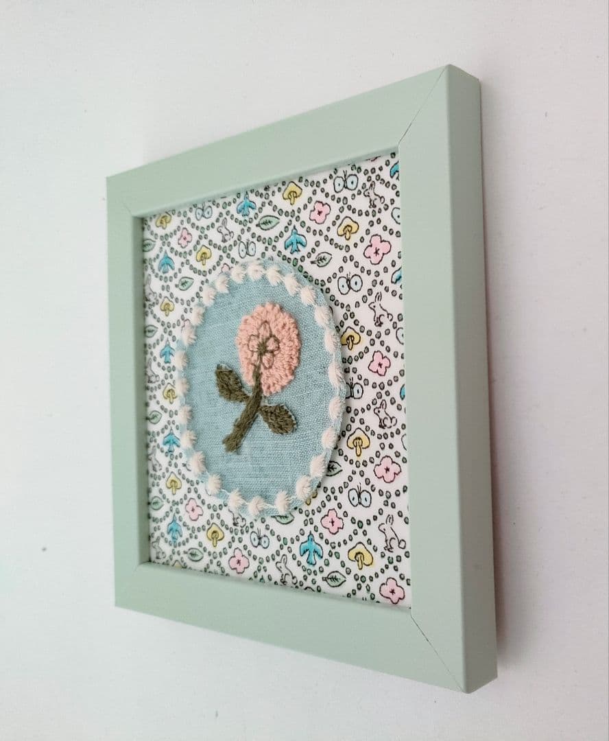 ミナペルホネン ファブリックフレーム フォレストウェーブ ブルー