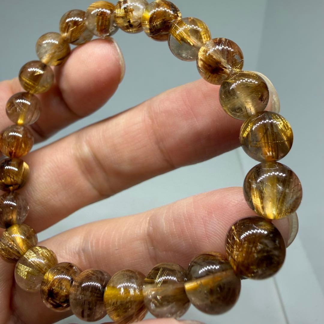 ■ハイクオリティ ゴールド タイチン ルチル クォーツ 060■