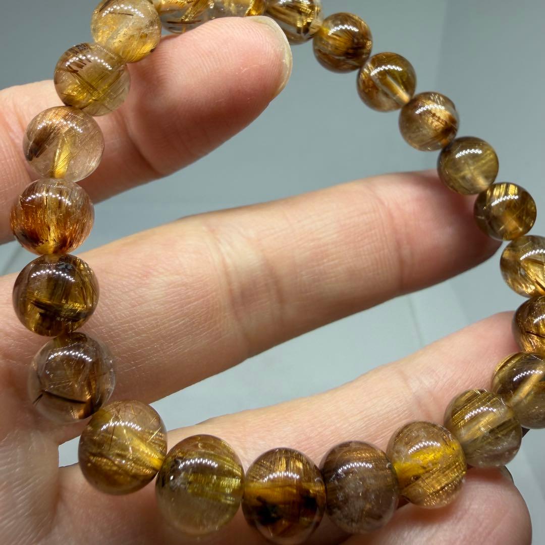 ■ハイクオリティ ゴールド タイチン ルチル クォーツ 060■