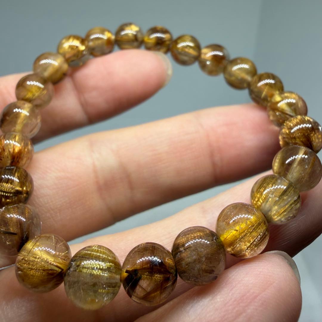 ■ハイクオリティ ゴールド タイチン ルチル クォーツ 060■