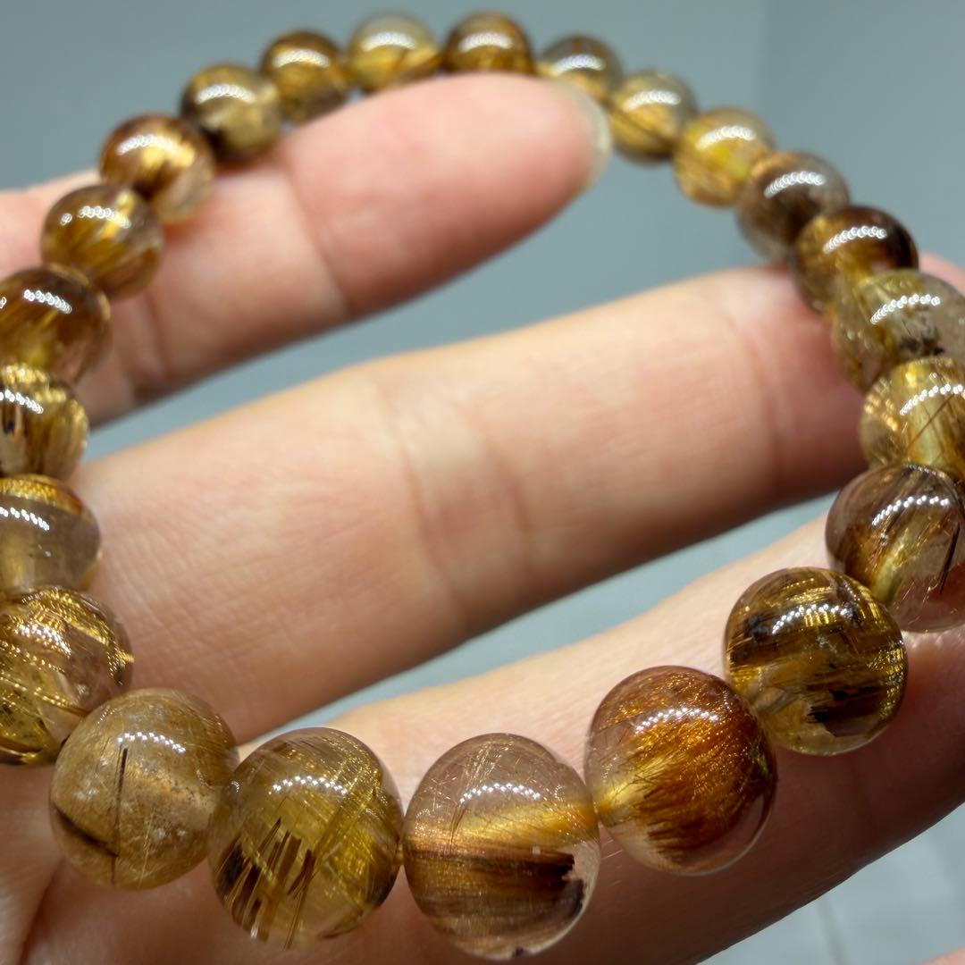 ■ハイクオリティ ゴールド タイチン ルチル クォーツ 060■