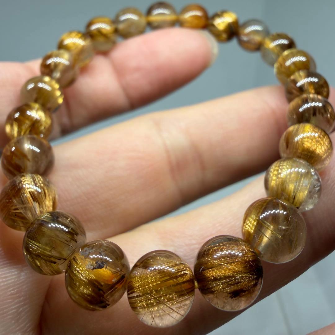 ■ハイクオリティ ゴールド タイチン ルチル クォーツ 060■