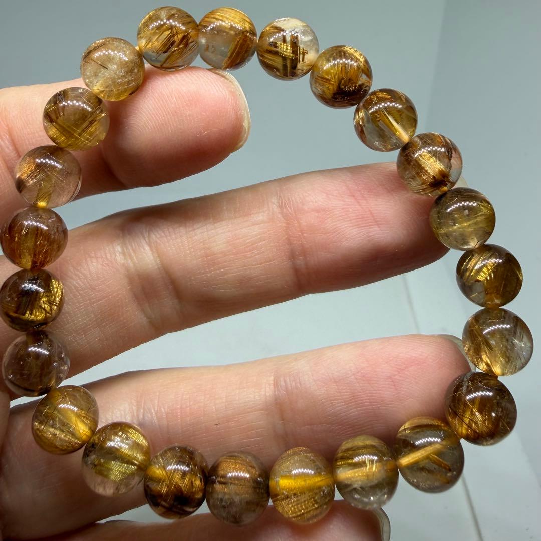 ■ハイクオリティ ゴールド タイチン ルチル クォーツ 060■