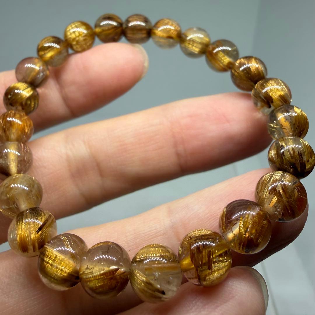 ■ハイクオリティ ゴールド タイチン ルチル クォーツ 060■