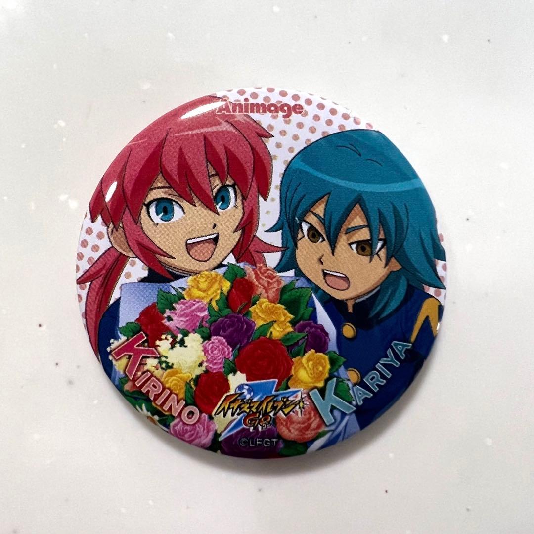 イナズマイレブンGO 霧野蘭丸 狩屋マサキ 缶バッジ フィギュア購入特典