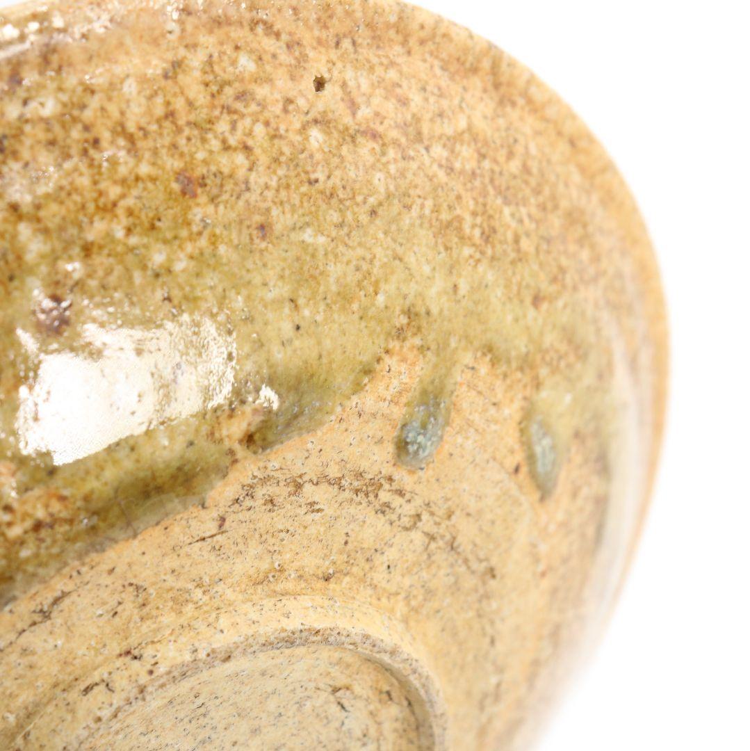 北大路魯山人作 黄瀬戸 丸皿 星ヶ丘茶寮銘 UM740 NT7