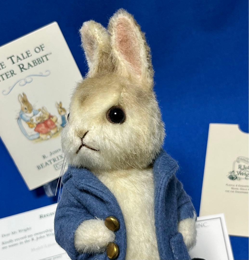 レア☆新品同様☆8\"ピーターラビット☆箱・証明書付☆R.ジョン・ライト