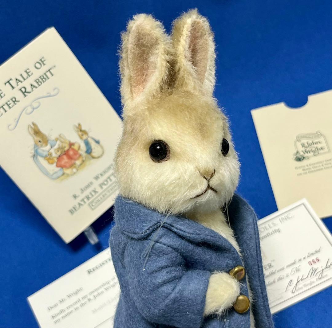 レア☆新品同様☆8\"ピーターラビット☆箱・証明書付☆R.ジョン・ライト