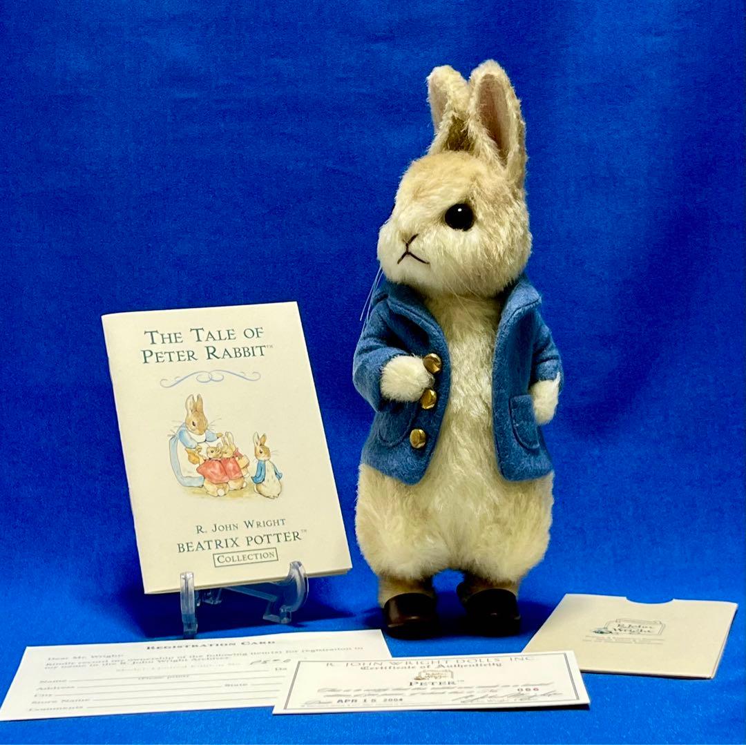レア☆新品同様☆8\"ピーターラビット☆箱・証明書付☆R.ジョン・ライト