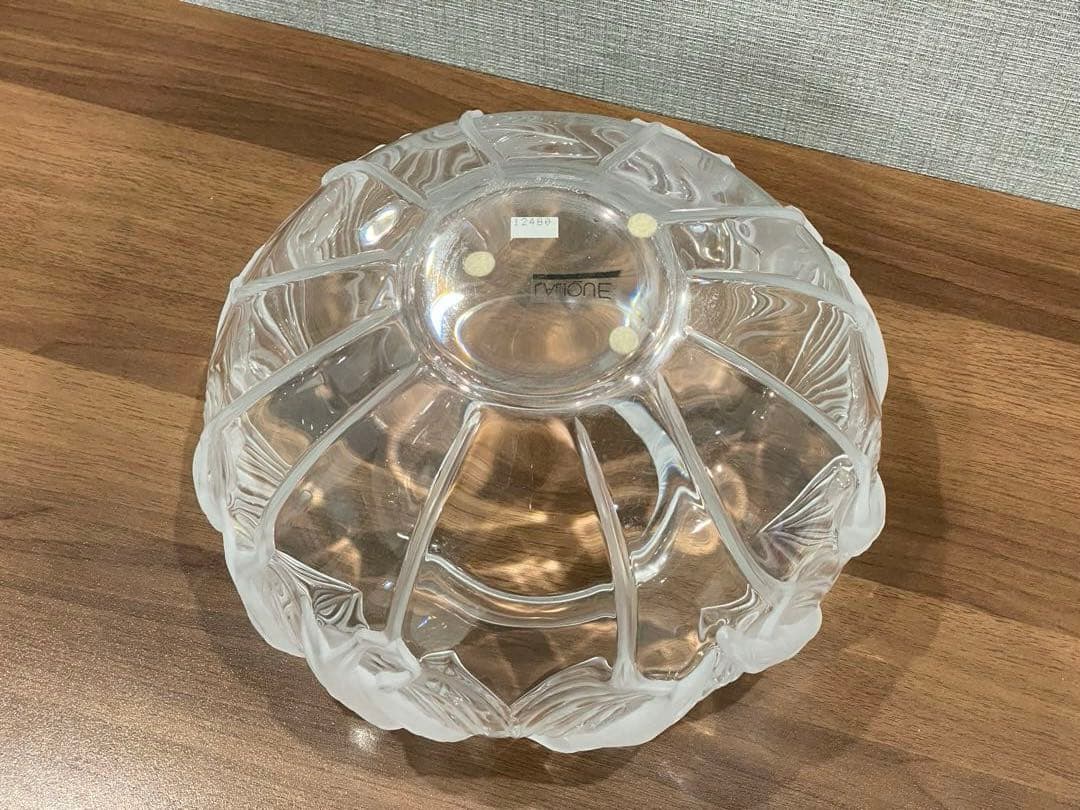 【未使用】ラリック LALIQUE 鳥　クリスタル　花瓶　ボウル