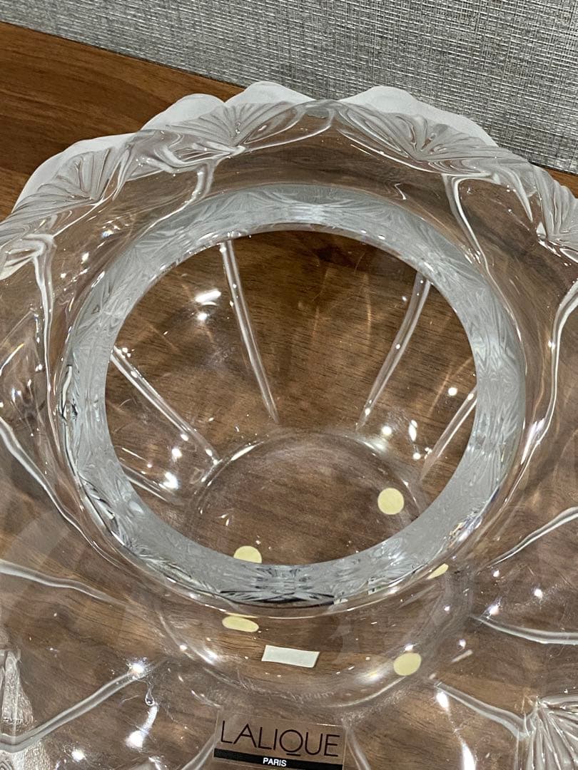 【未使用】ラリック LALIQUE 鳥　クリスタル　花瓶　ボウル