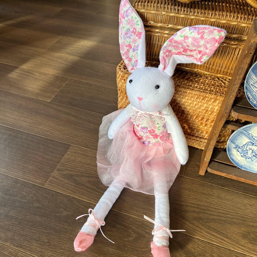 うさちゃんドール　二体セット　耳はワイヤー入り