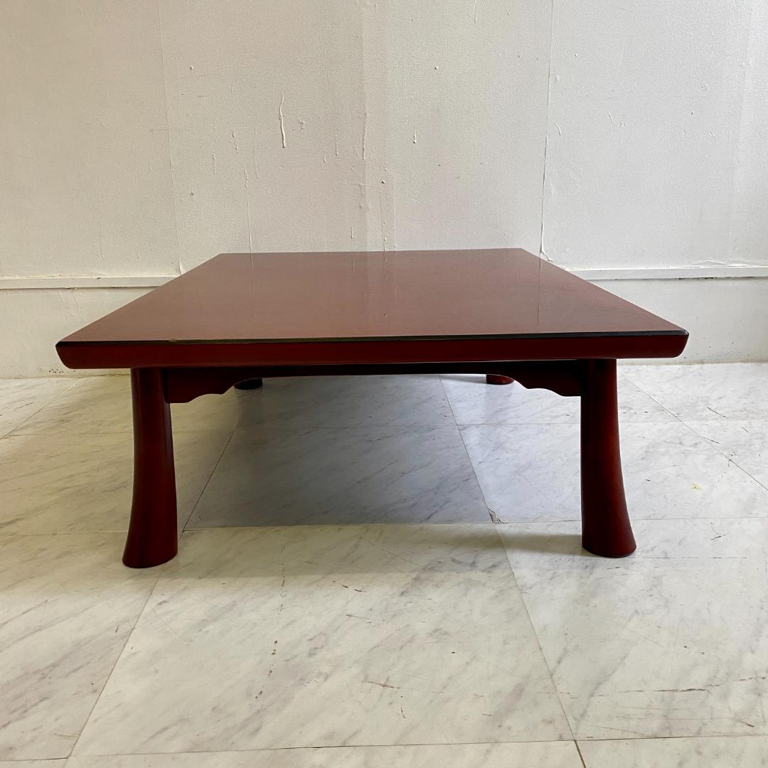 【森繁 MORISHIGE】昭和レトロ 木製 座卓 ローテーブル｜小振り