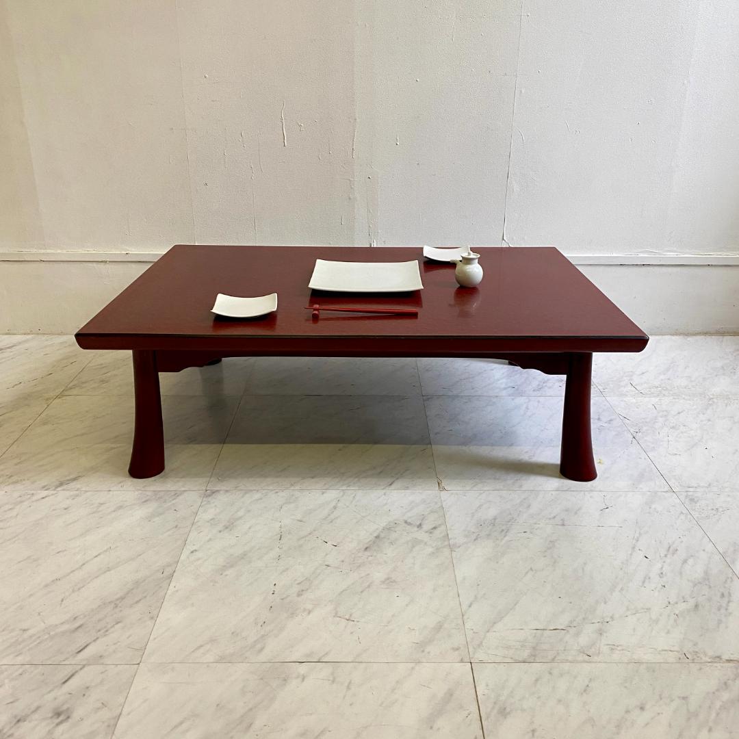 【森繁 MORISHIGE】昭和レトロ 木製 座卓 ローテーブル｜小振り