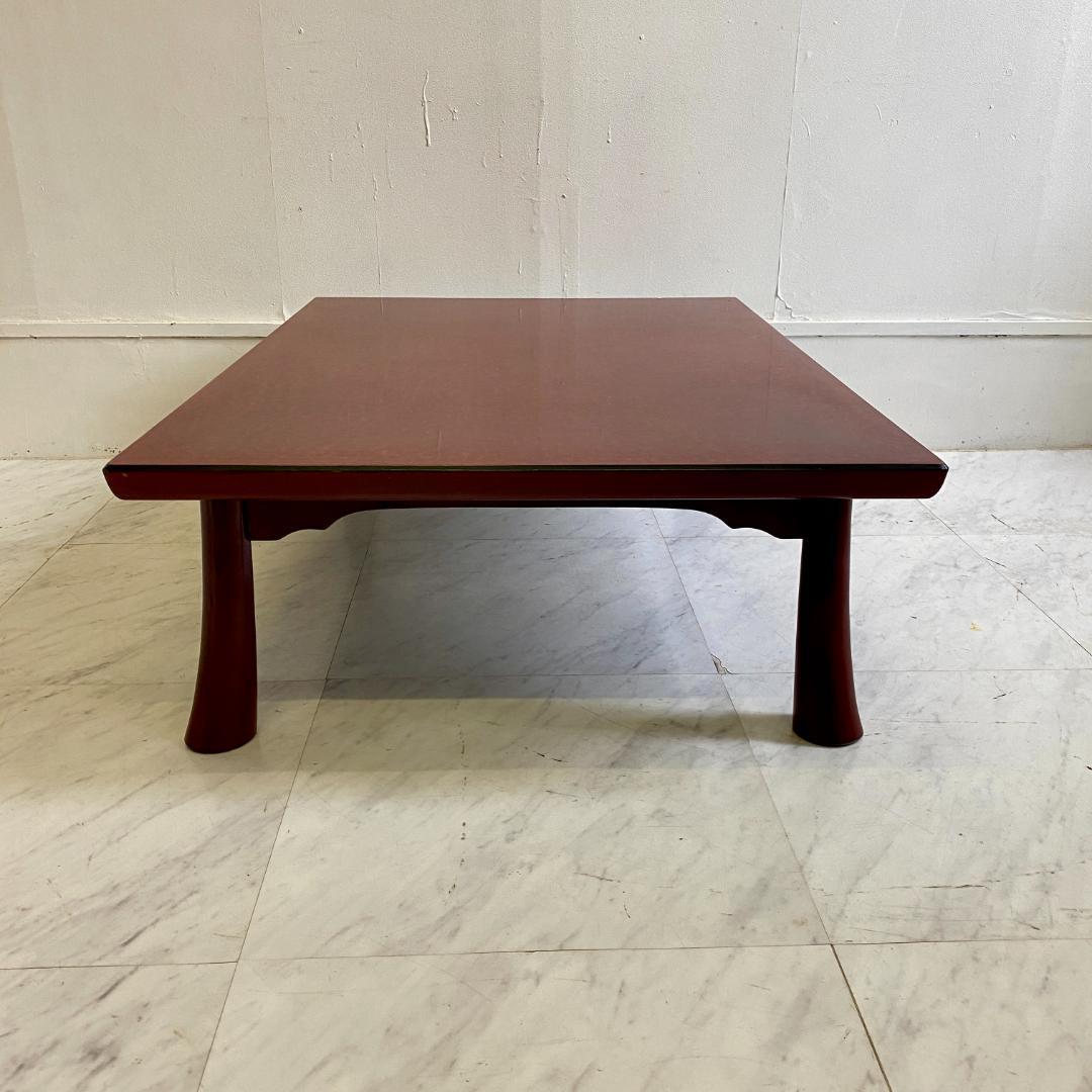 【森繁 MORISHIGE】昭和レトロ 木製 座卓 ローテーブル｜小振り