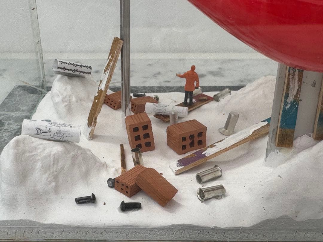 【中古】海外限定 ガラスケース入り立体アート作品