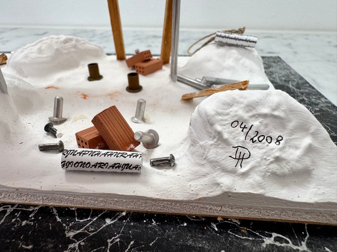 【中古】海外限定 ガラスケース入り立体アート作品