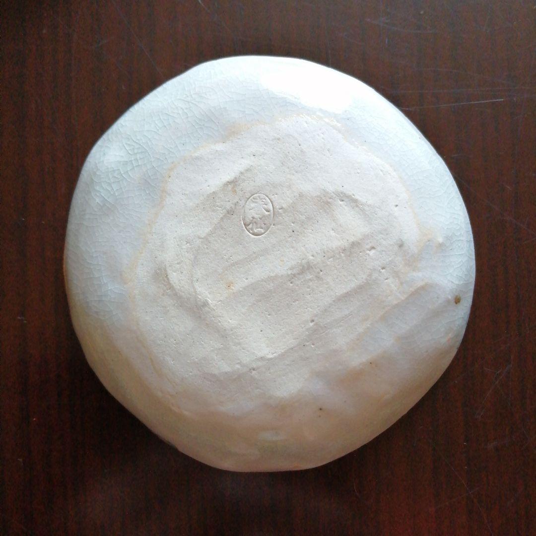 瀬戸焼　加藤作助　春仙　御深井吾唯知足小皿　5枚　9.5cm　大正～昭和初期