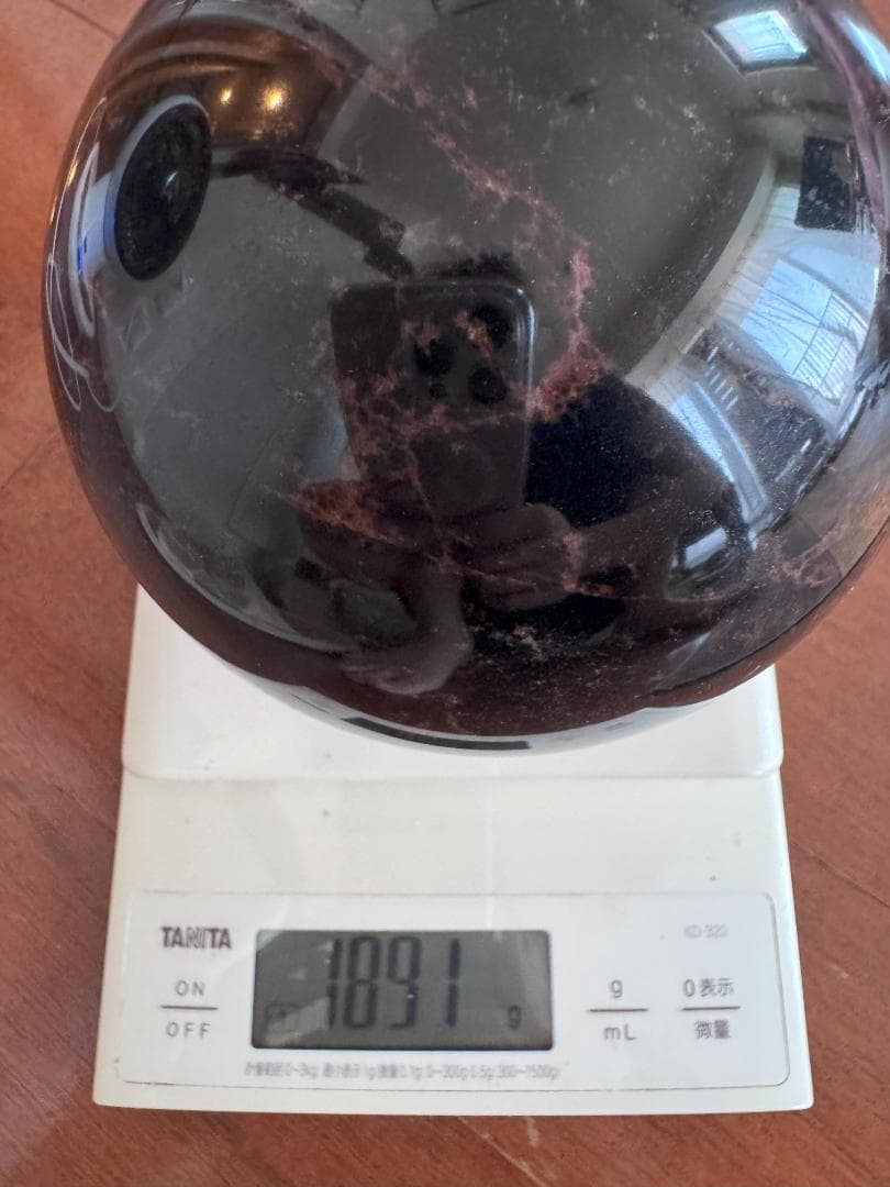 黒曜石　12ｃｍ前後 玉　天然石