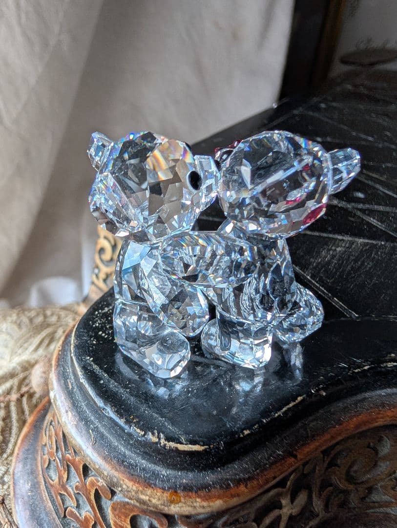 ✦スワロフスキー✦Swarovski クリスベア バラをあなたに ローズ